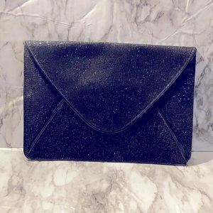 Black sequin style clutch.